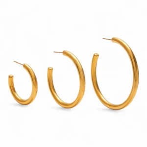 Stainless Steel Minimalist Hoop Earrings